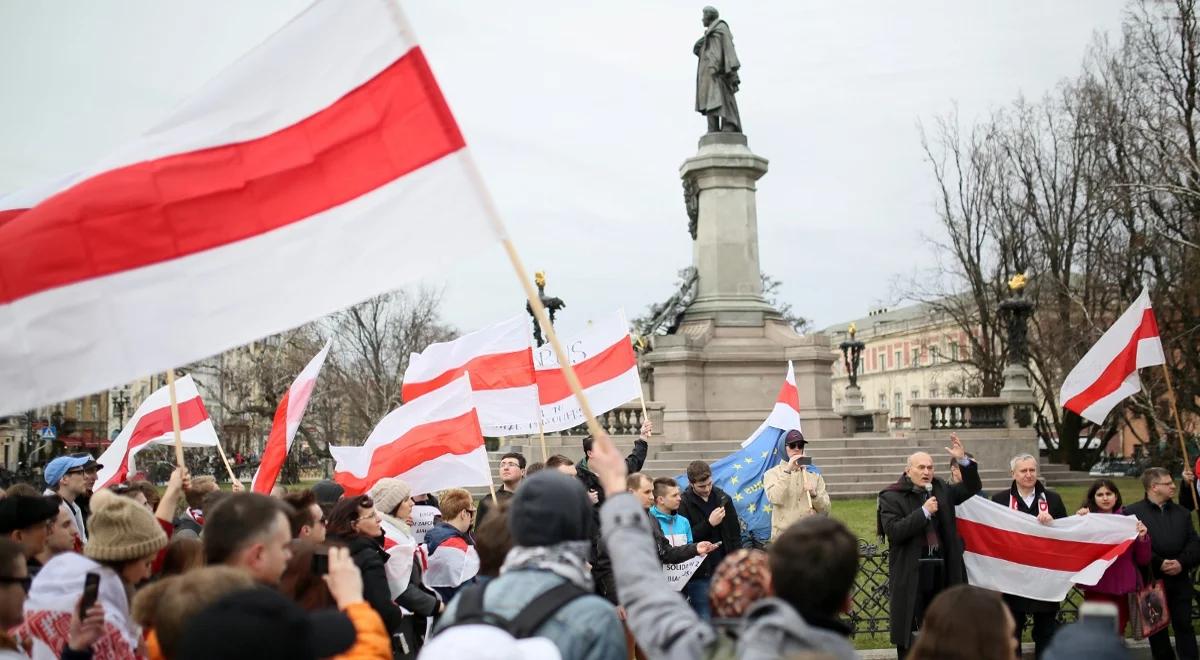 "Mińsk-Warszawa, wspólna sprawa". Manifestacja w obronie wolnej Białorusi