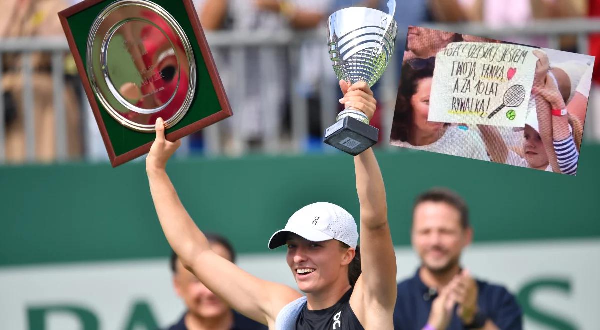 WTA Warszawa: młoda fanka Igi Świątek zdobywa popularność. Rzuciła wyzwanie liderce rankingu