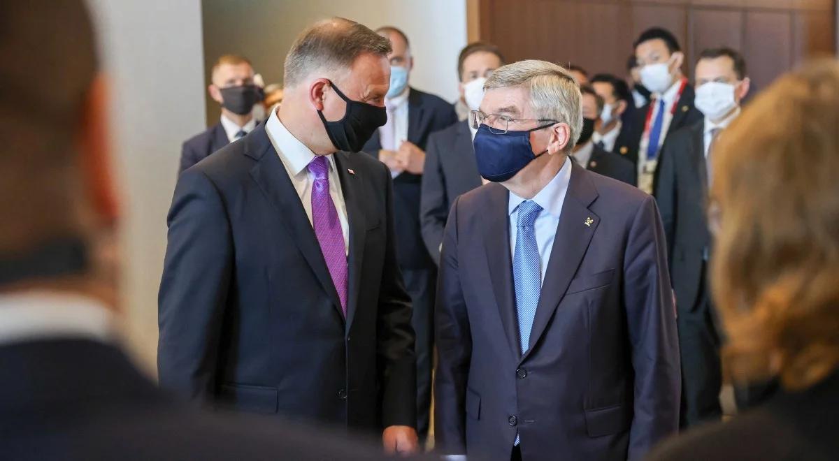 Prezydent w Tokio. Andrzej Duda spotkał się z przewodniczącym MKOL