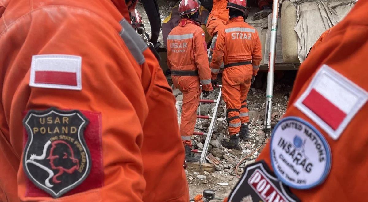 Uratowali 12 osób po trzęsieniu ziemi. Grupa Husar wraca z Turcji do Polski