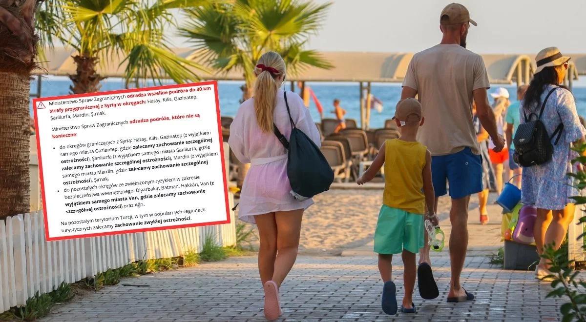 Lecisz na wakacje do Turcji? MSZ ostrzega przed tymi kierunkami