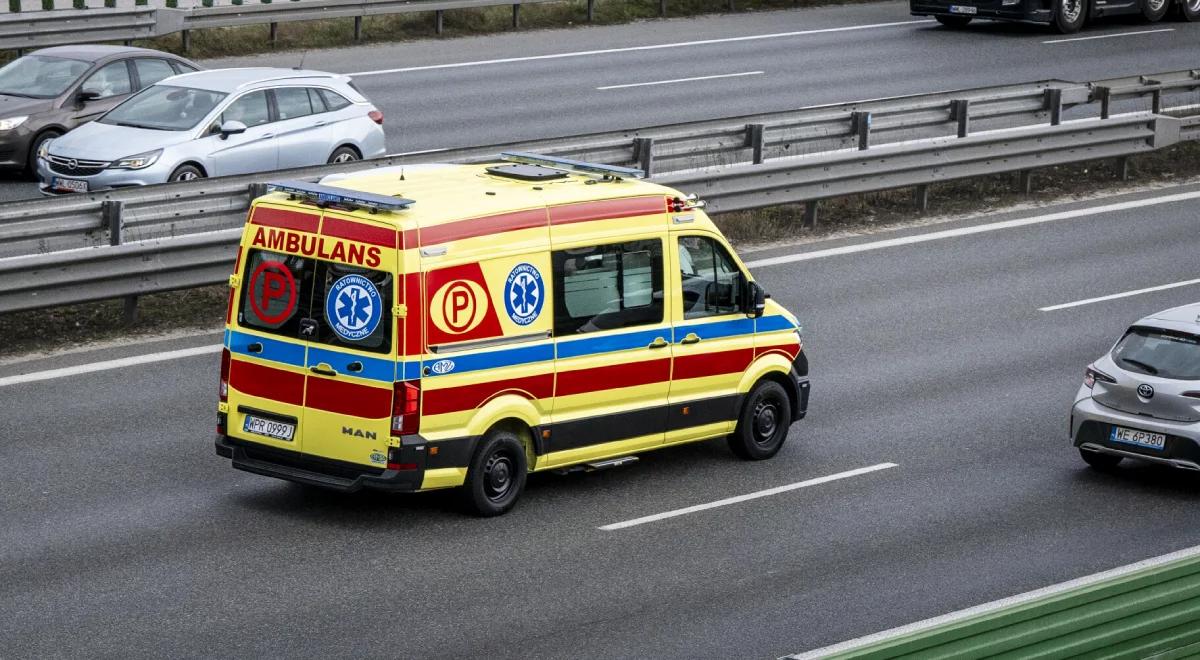 Brzeźno Wielkie. Zderzenie trzech aut, zablokowana A1 w kierunku Gdańska