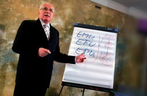 Vaclav Klaus: nie chcemy europejskiej unii monetarnej