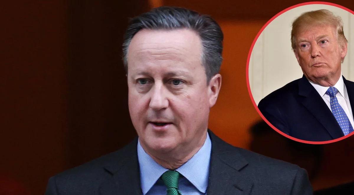Cameron krytykuje słowa Trumpa o NATO. "To nierozsądne i nieodpowiedzialne"