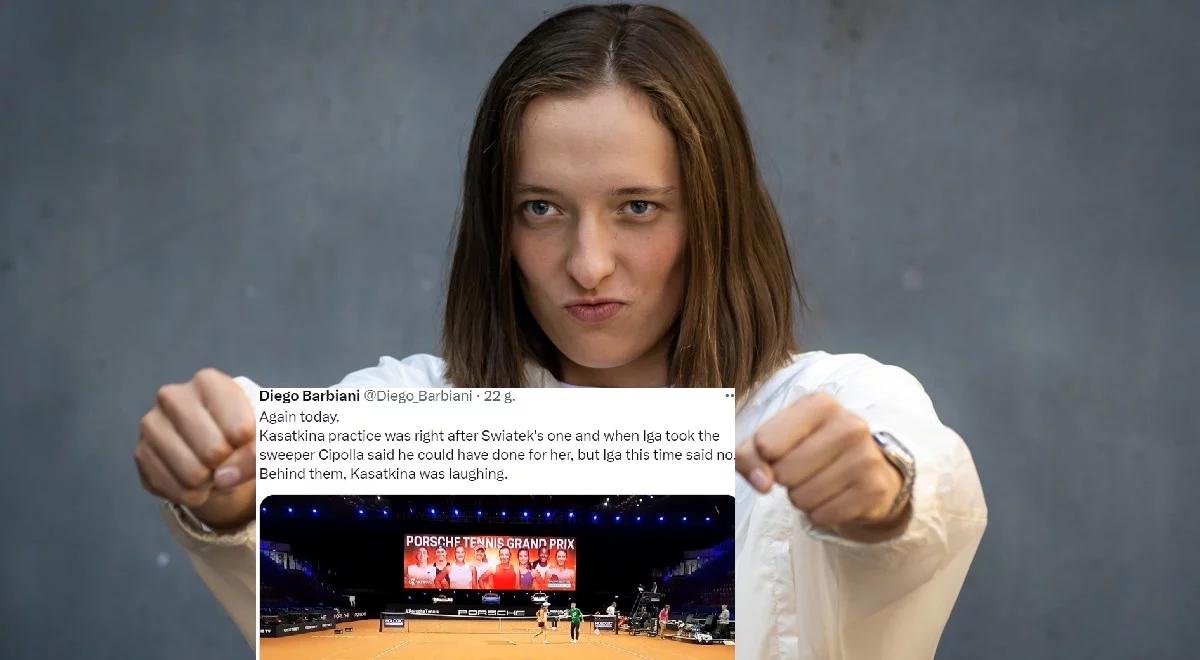 WTA Stuttgart: Iga Świątek odrzuciła propozycję trenera Rosjanki. Klasa na korcie!  