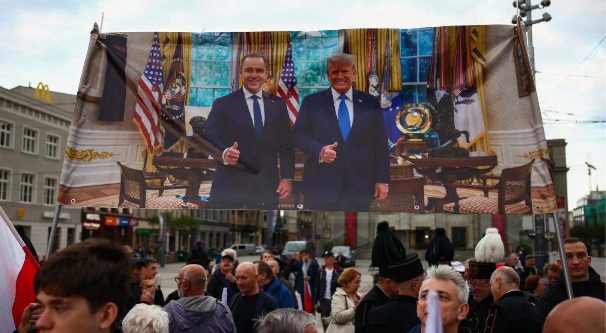 Nawrocki z poparciem Trumpa. "Ameryka zrobiła błąd"