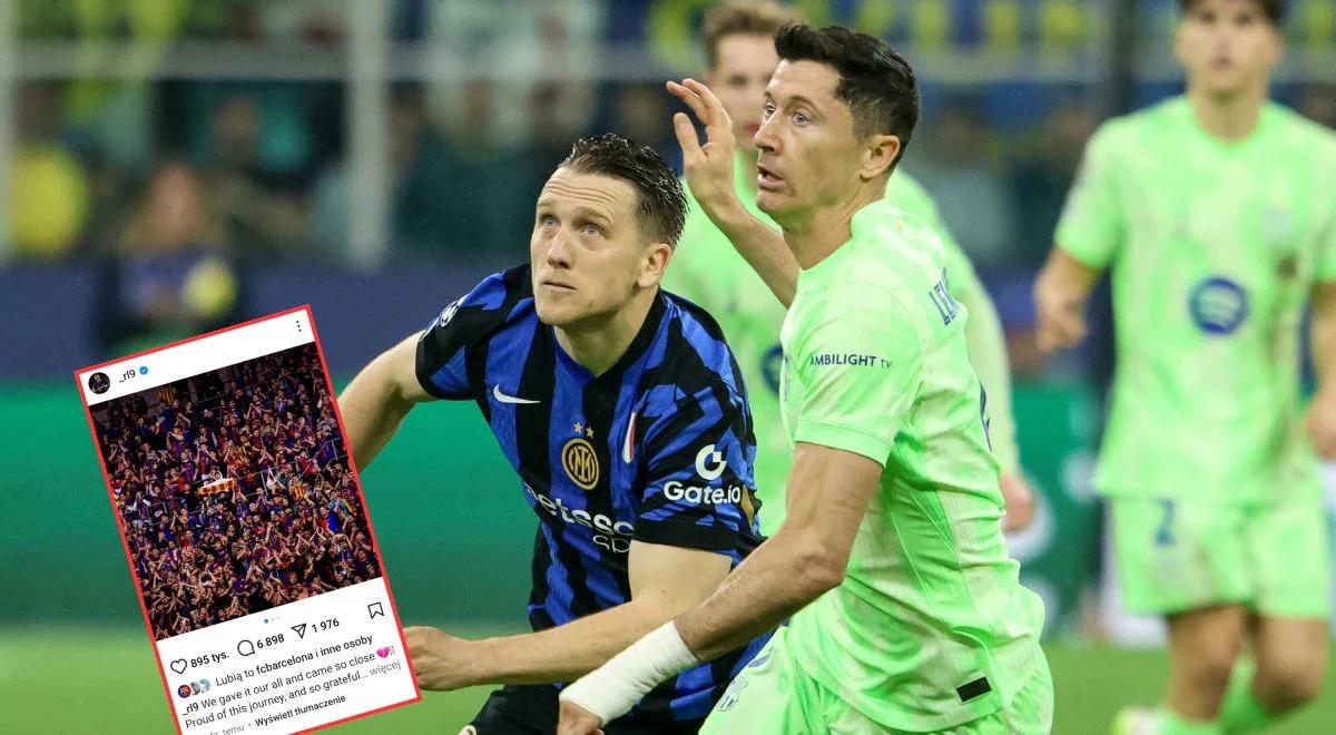 Lewandowski ma złamane serce. Emocjonalny wpis po meczu Inter - FC Barcelona