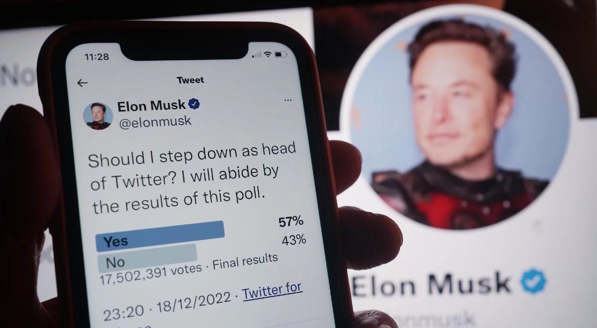 Elon Musk zapowiedział, że zrezygnuje z funkcji szefa Twittera. Postawił jednak warunek