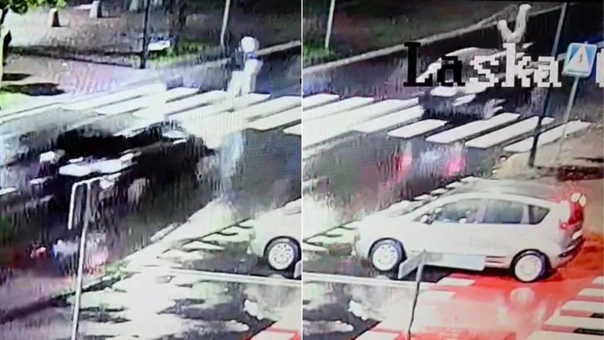 Zduńska Wola. 12-latka wjechała hulajnogą na pasy. Samochód uderzył w nią z impetem