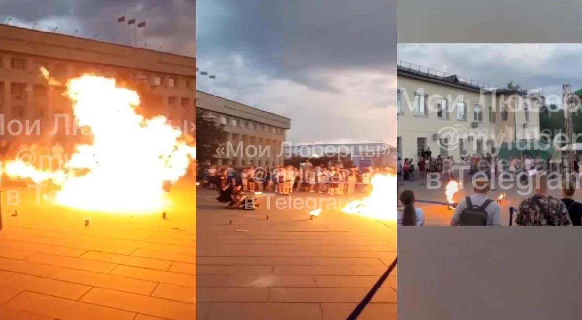 Wypadek podczas pokazu tańca z ogniem. Performerka w płomieniach