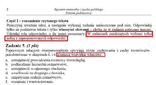 Matura 2011. Egzamin z języka polskiego z błędem