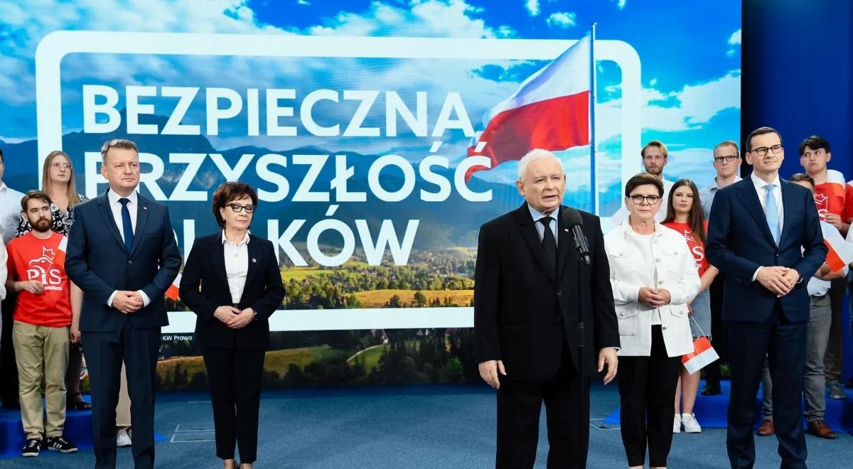 "Bezpieczna przyszłość Polaków". Jarosław Kaczyński przedstawił hasło wyborcze PiS