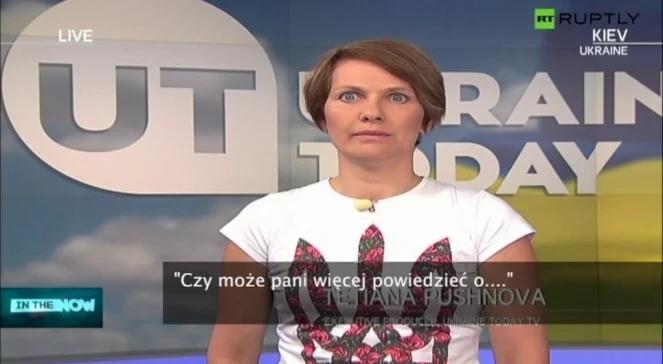 Ukraińska dziennikarka szokuje w rosyjskiej tv 