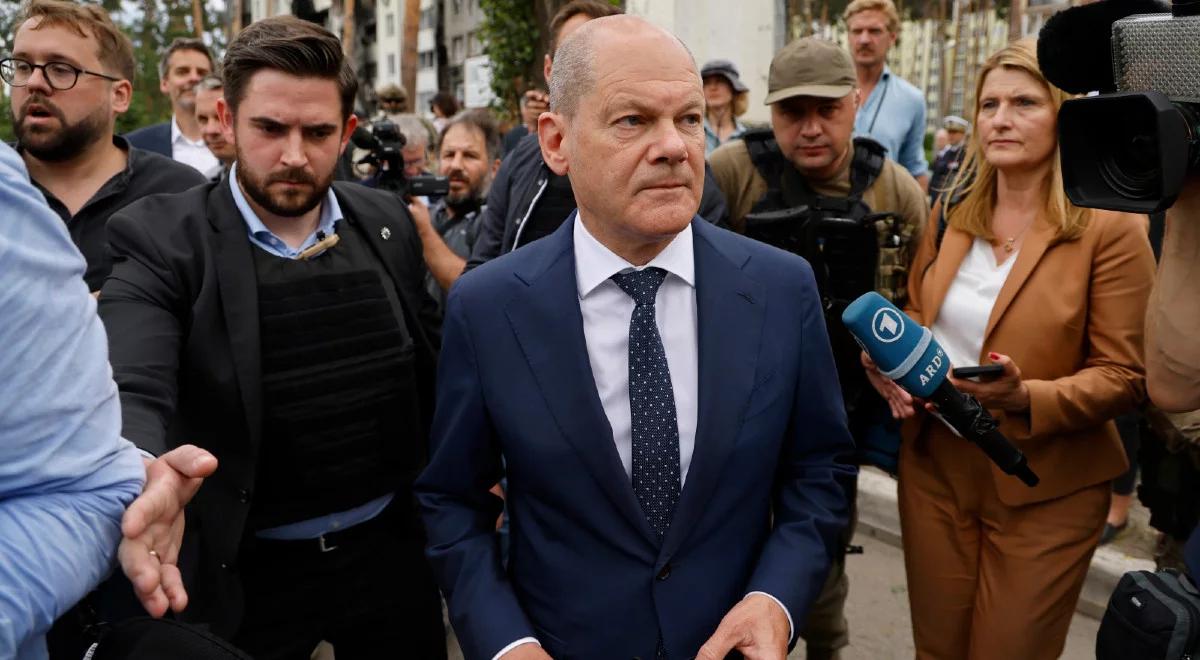 "Perspektywa Scholza zmieniła się". Niemieckie media komentują wizytę w Kijowie