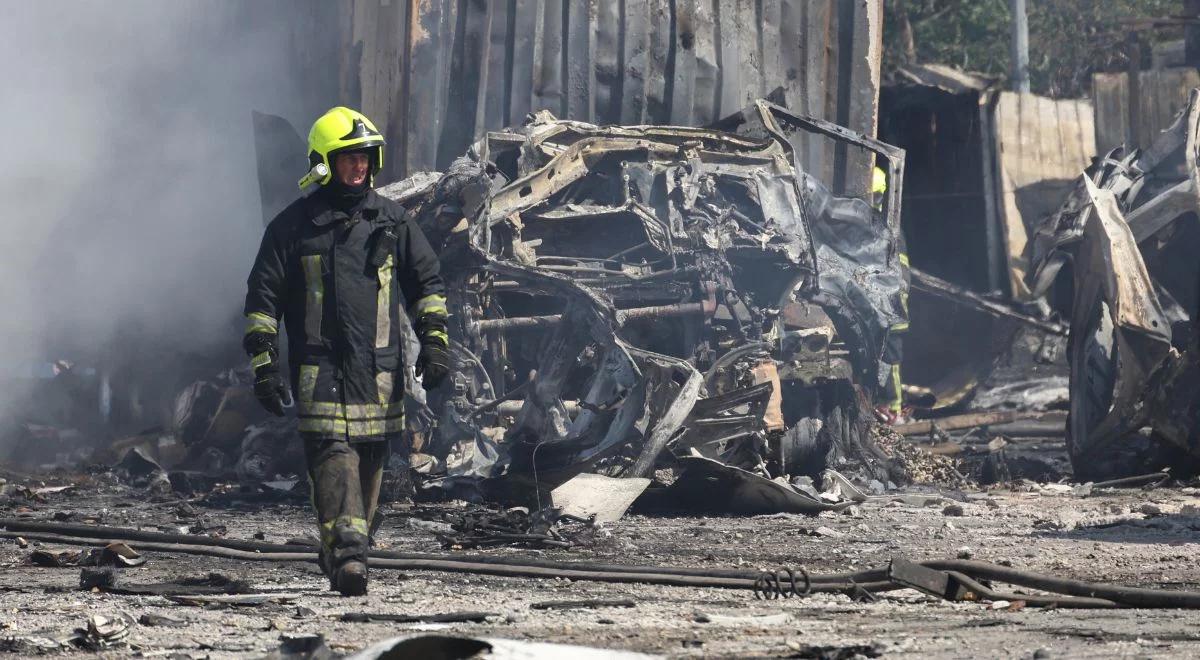 Zmasowany atak Rosji. Dotkliwe zniszczenia, syreny wyły w całej Ukrainie