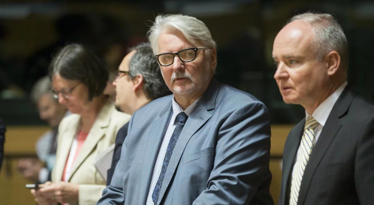 Witold Waszczykowski na posiedzeniu Rady do Spraw Zagranicznych w Luksemburgu 