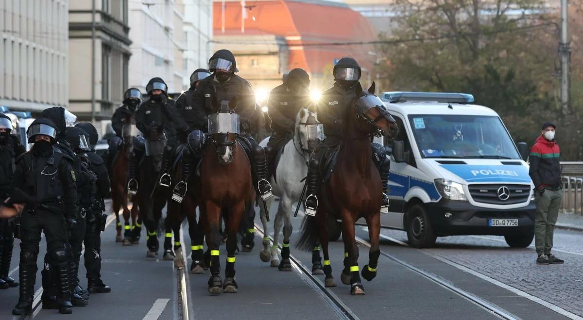 Starcie demonstrantów z policją w Lipsku. Funkcjonariusze podejrzewani o stosowanie nadmiernej siły