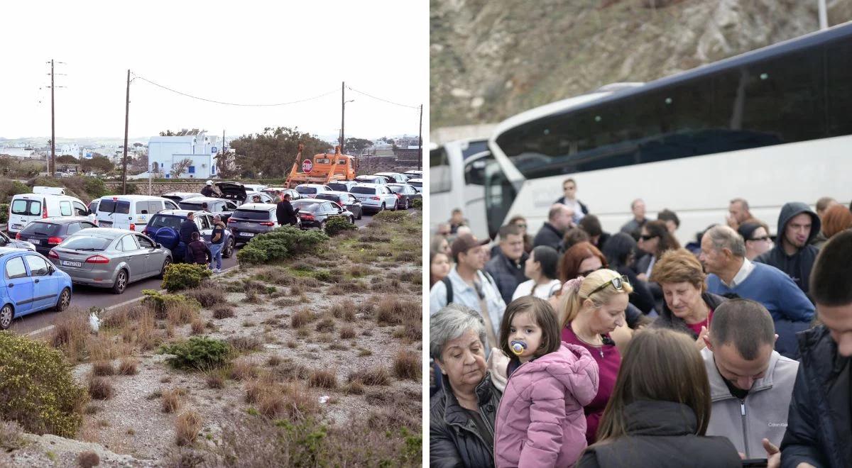 Wstrząsy na Santorini coraz silniejsze. Tysiące ludzi opuszczają rajską wyspę