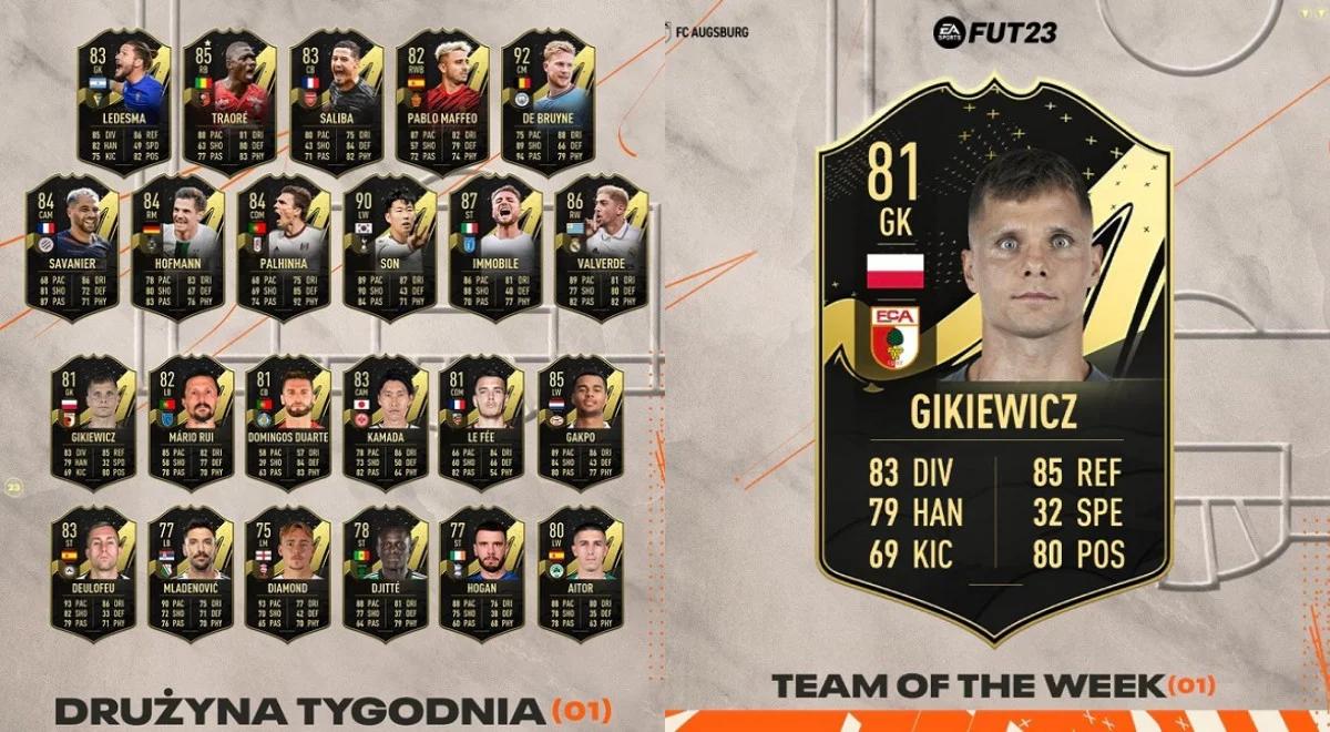 FIFA 23: Rafał Gikiewicz w pierwszej Drużynie Tygodnia. Jest też przedstawiciel Ekstraklasy