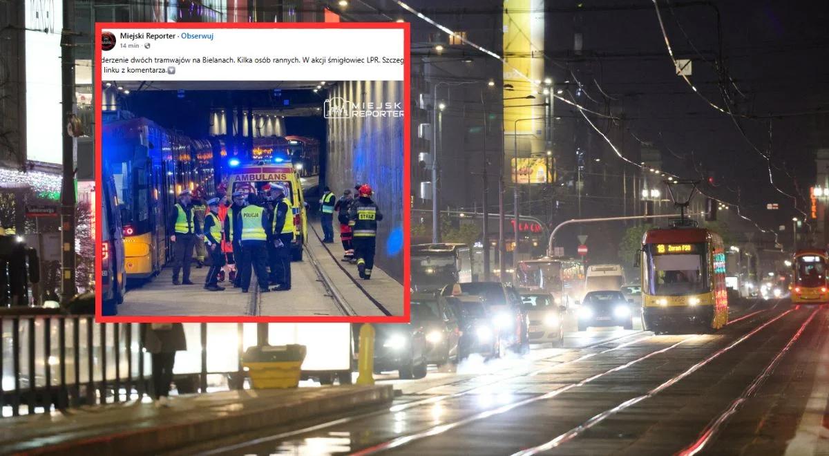 Zderzenie dwóch tramwajów w Warszawie. Zawiodły hamulce?