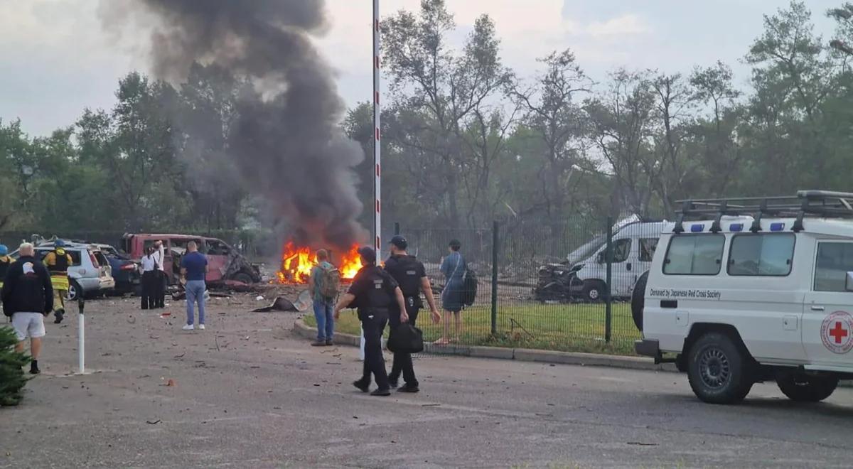 Rosyjski atak rakietowy na Zaporoże. Jest ofiara śmiertelna