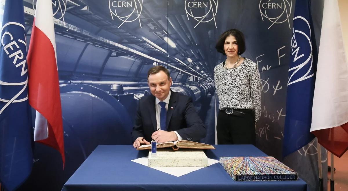 Prezydent Andrzej Duda spotkał się z polskimi naukowcami w CERN