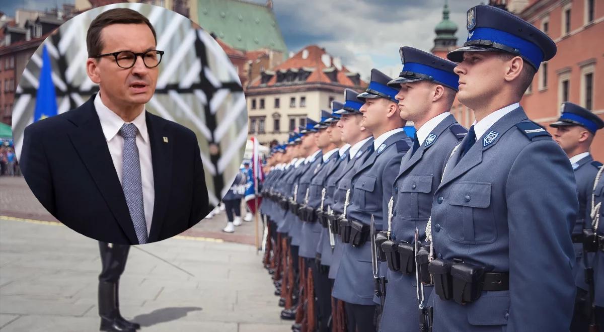 "Dziękuję za waszą codzienną służbę". Premier Morawiecki z okazji Święta Policji