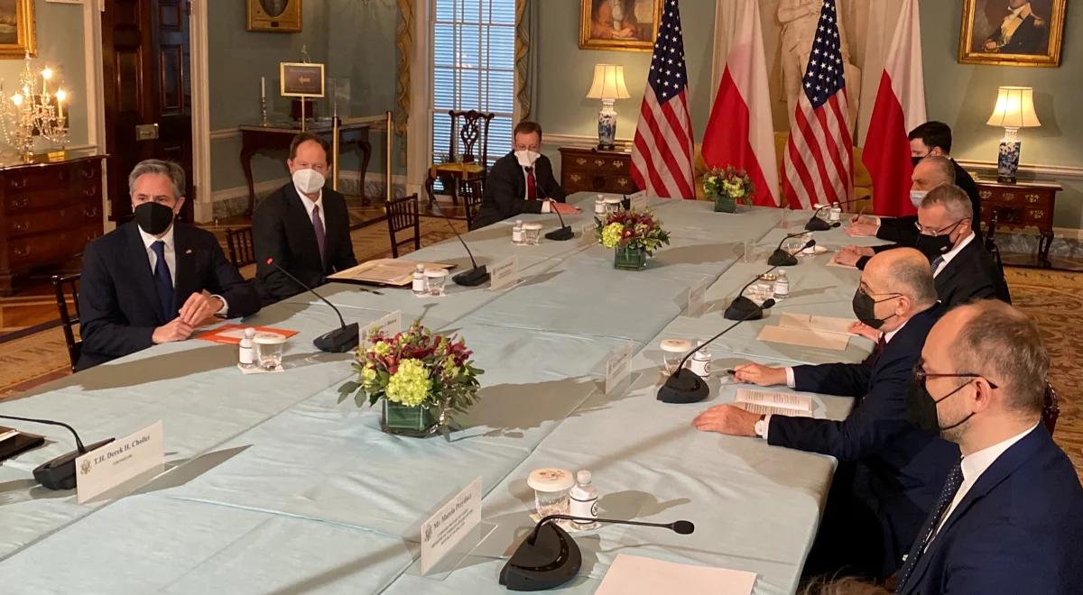 "Dominuje pełna zgodność poglądów i harmonia". Szef MSZ o relacjach pomiędzy Polską i USA