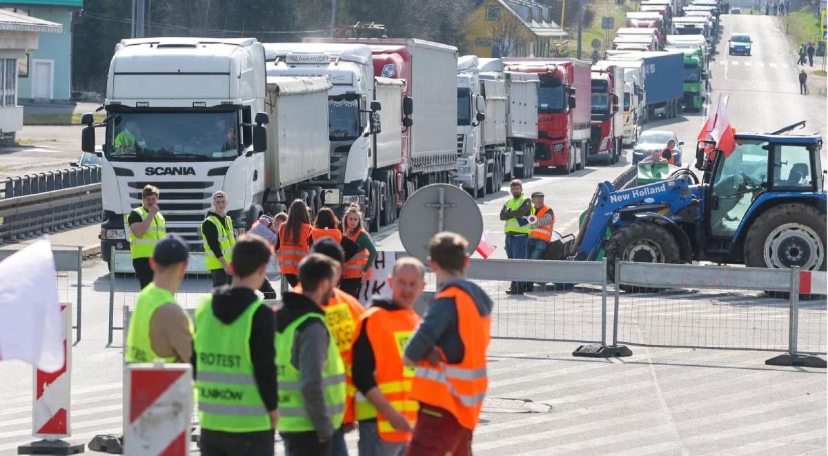 Rolnicy wznowili protest. Blokują granicę z Niemcami. Utrudnienia dla kierowców