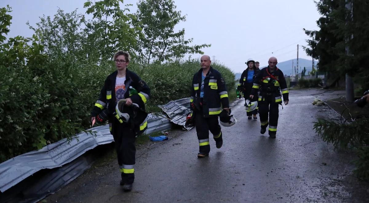 Nawałnice nad Polską. Pracowita noc strażaków. Ponad tysiąc interwencji