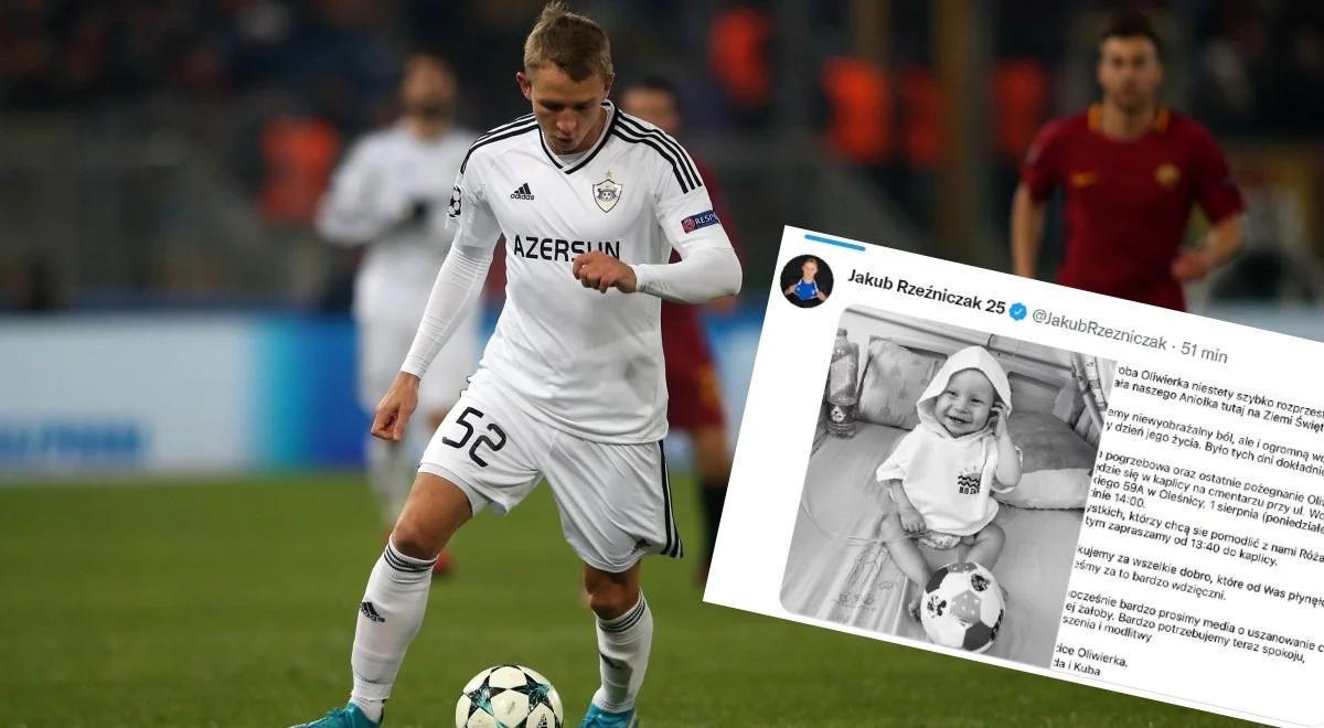 Jakub Rzeźniczak poinformował o śmierci syna Oliwiera