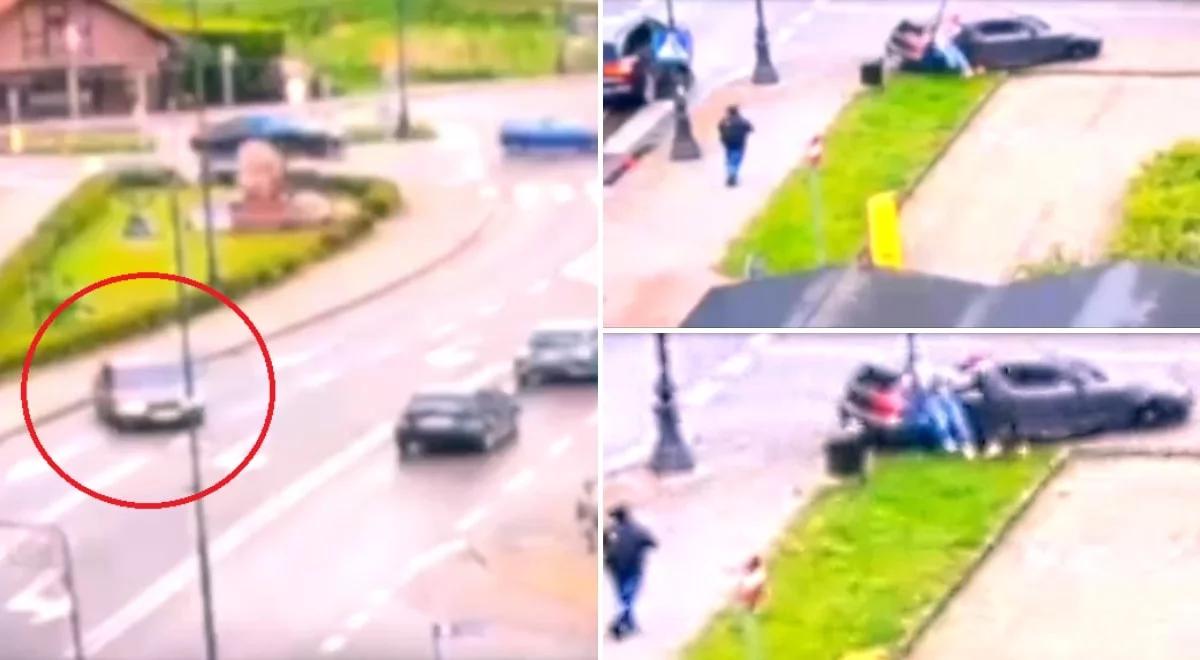 Kierowca bmw ściął pieszych na chodniku. Był pod wpływem