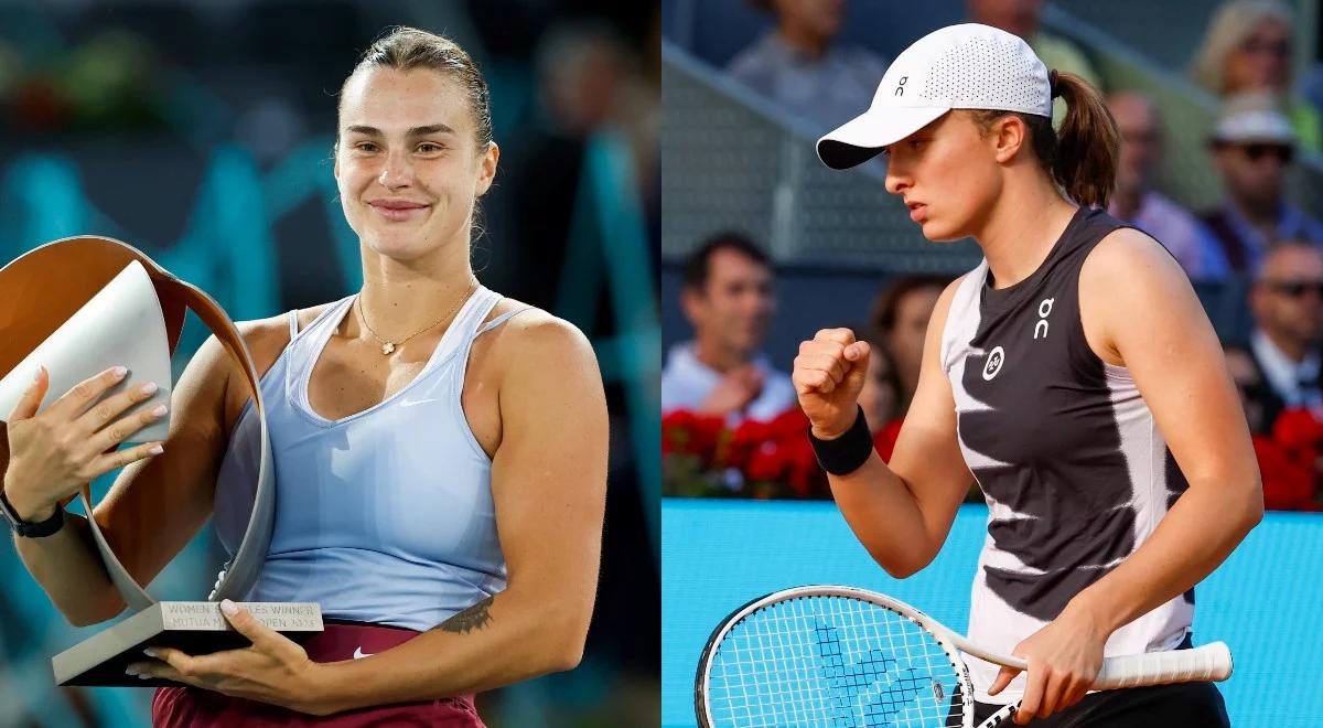 WTA Madryt: Aryna Sabalenka docenia Igę Świątek. "Popycha mnie do granic możliwości"