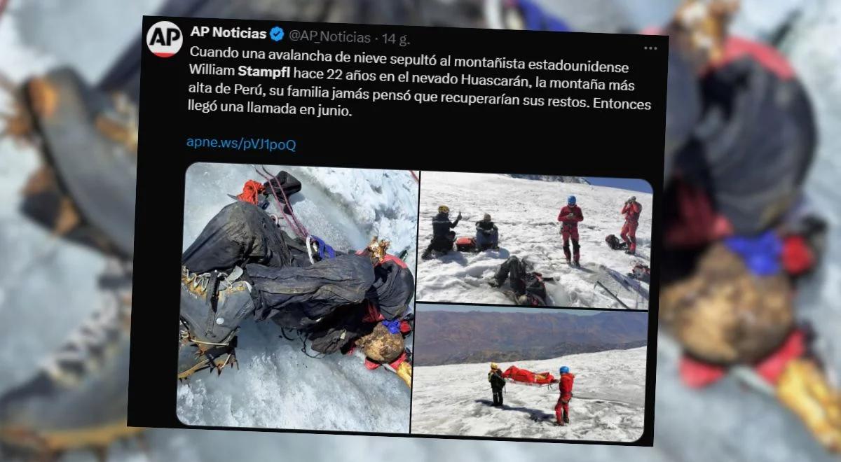 Amerykański alpinista zginał w górach 22 lata temu. Odnaleziono zmumifikowane zwłoki