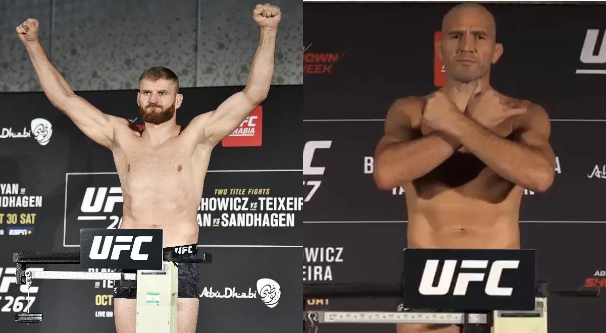 UFC 267: rosną emocje po ważeniu - Błachowicz i Oleksiejczuk w limicie, Tybura "pod kreską" 