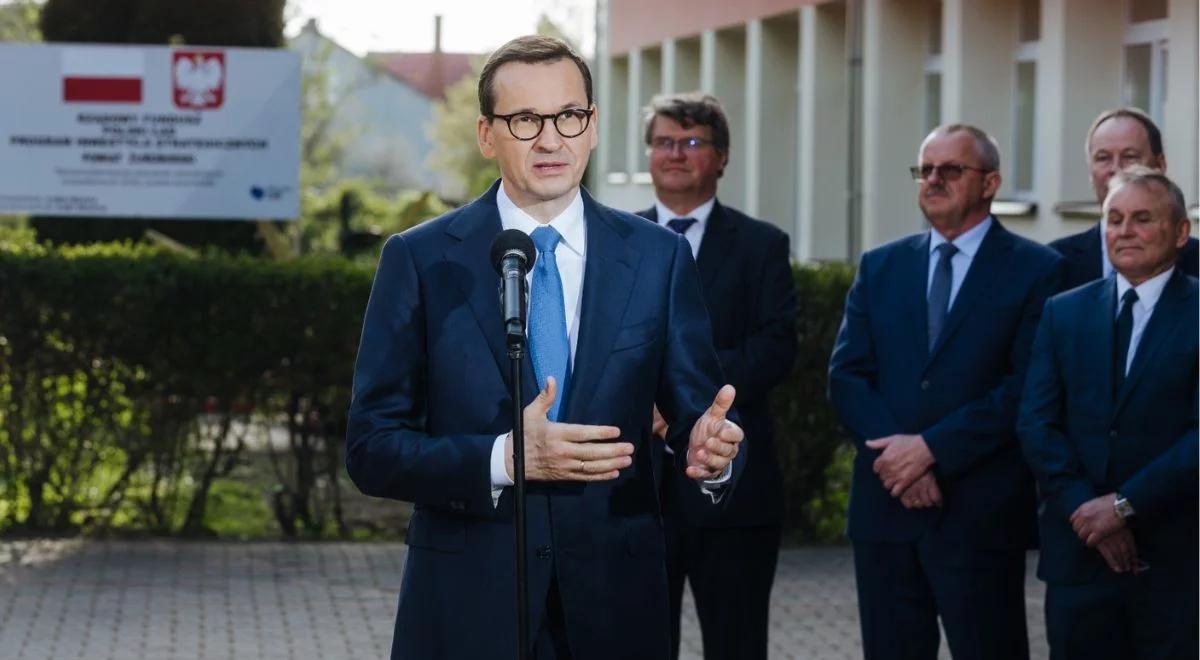 "Inflacja jest w mocnym trendzie spadkowym". Premier na spotkaniu z mieszkańcami gminy Zielona