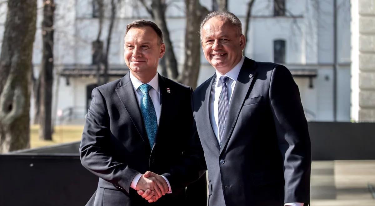 Andrzej Duda odznaczył Orderem Orła Białego prezydenta Słowacji Andreja Kiskę