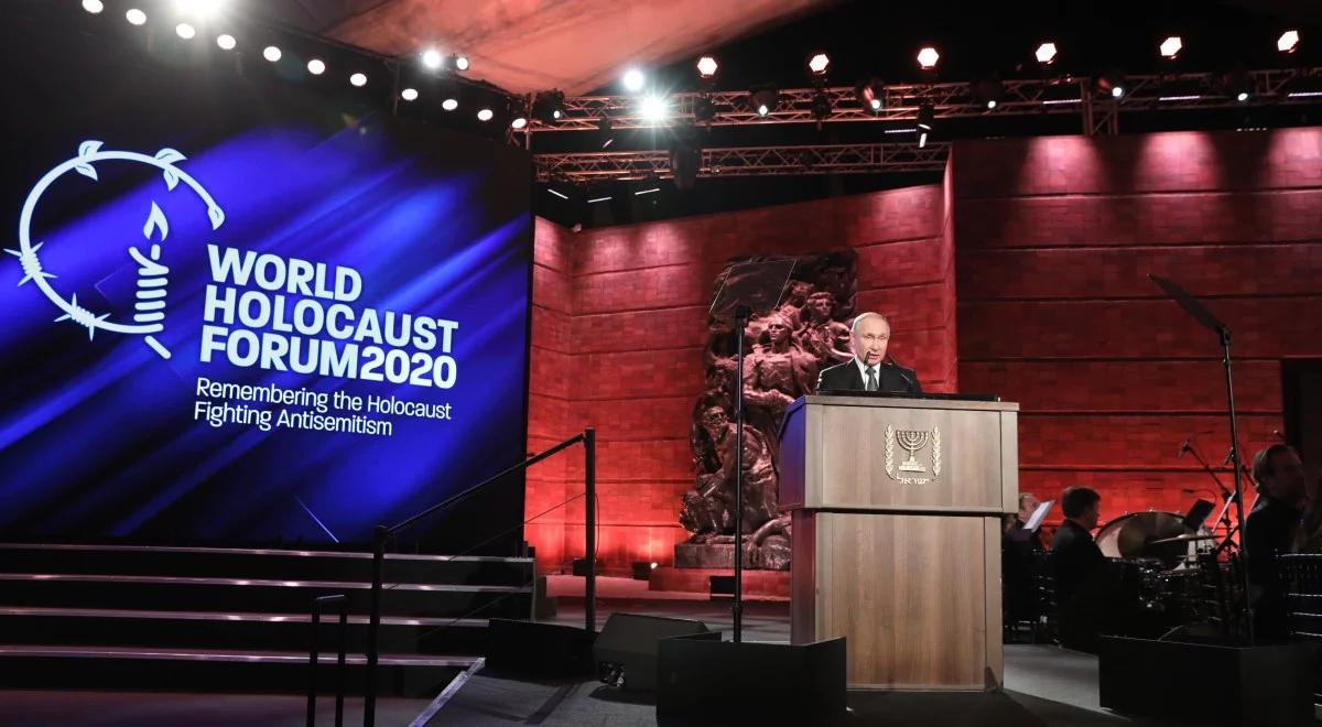 Ekspertka PISM: forum w Yad Vashem to polityka nad grobami, Putin pokazał - "chcę rozmawiać, ale nie z Polską"