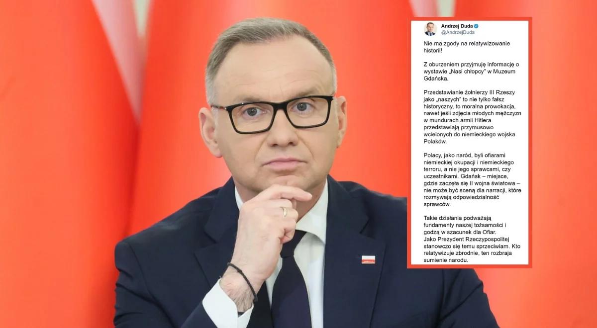 Wystawa "Nasi chłopcy". Andrzej Duda: nie ma zgody, to moralna prowokacja