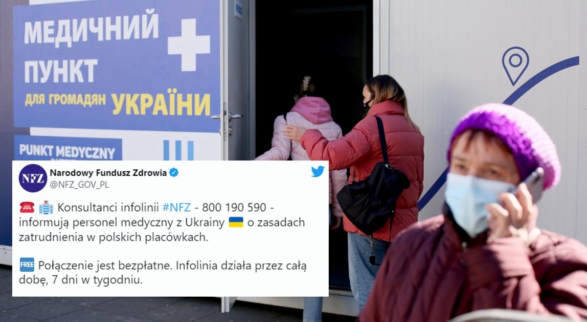 Praca dla lekarzy, pomoc dla pacjentów. Ukraińcy mogą zadzwonić na specjalną infolinię NFZ