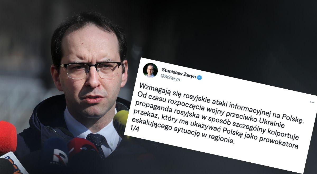 Stanisław Żaryn alarmuje: wzmagają się rosyjskie ataki informacyjne na Polskę