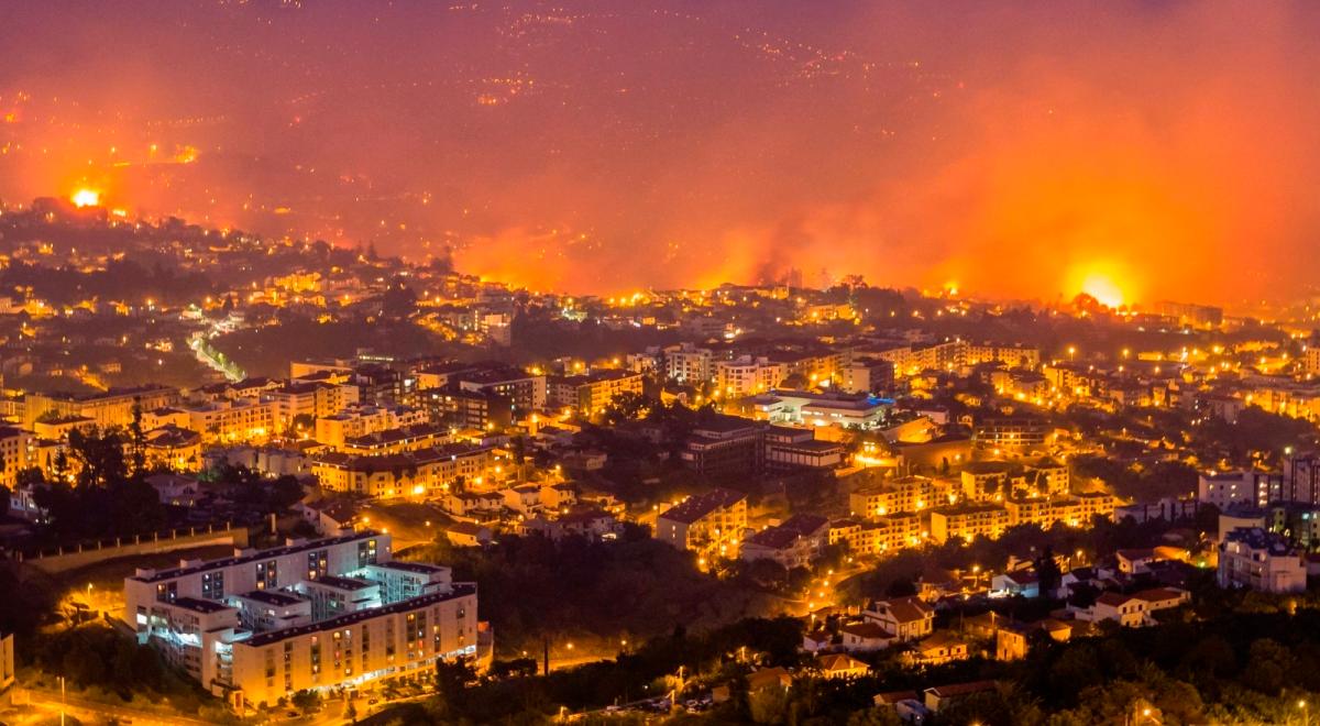 Śmiertelne ofiary pożarów na Maderze. Ewakuowano tysiąc osób
