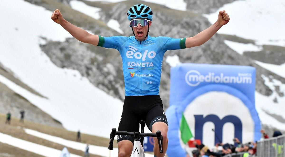 Giro d'Italia: ucieczka opłaciła się. Davide Bais niespodziewanie wygrał siódmy etap