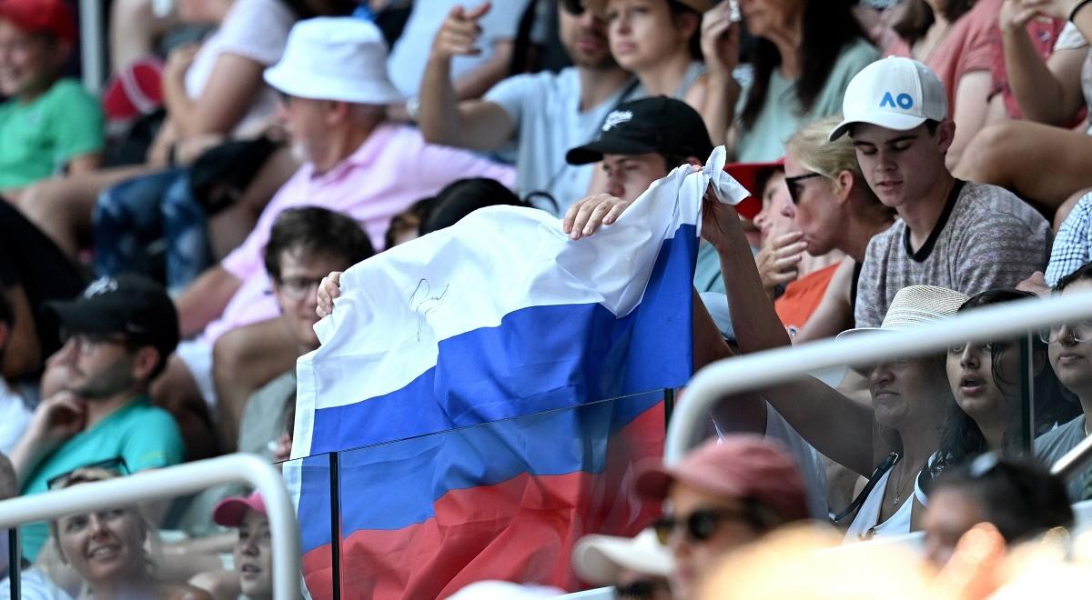 Australian Open: organizatorzy reagują na skandal. Zakaz rosyjskich i białoruskich flag na trybunach