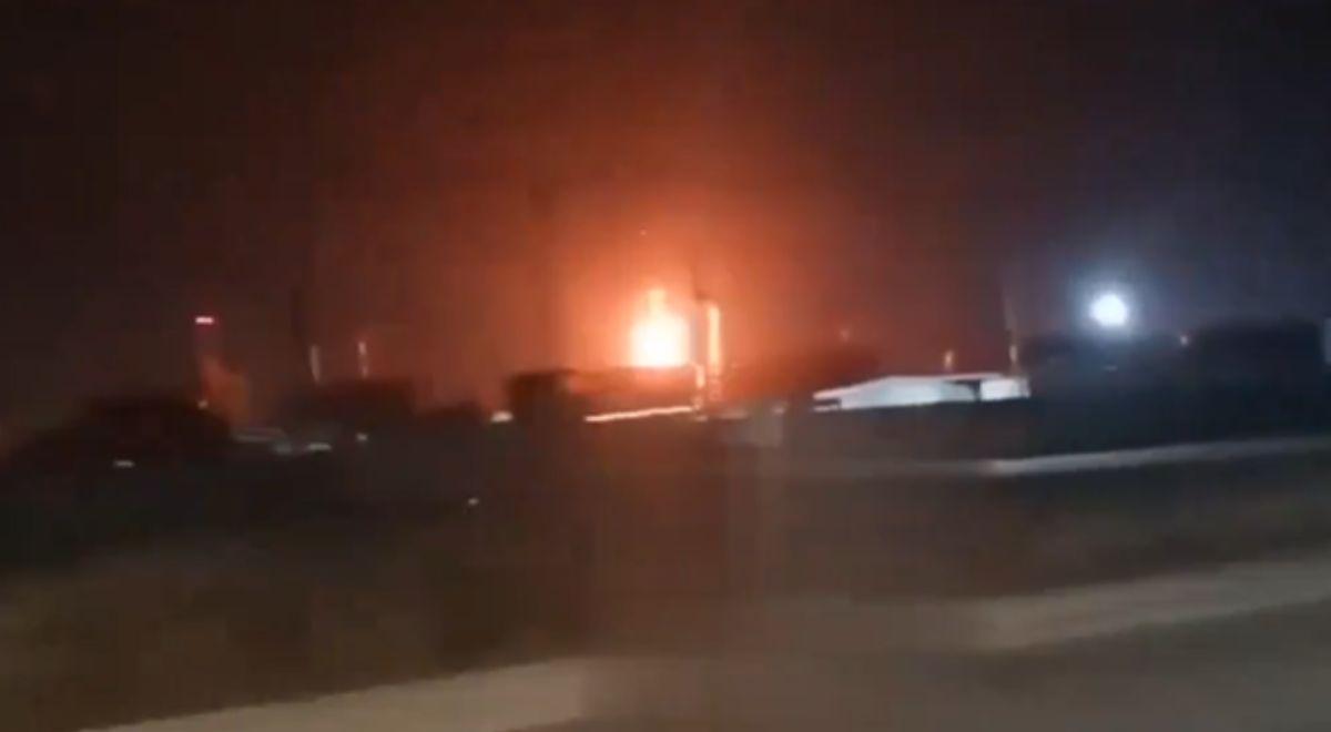 Atak na rosyjską elektrownię. Wybuchł ogromny pożar [WIDEO]
