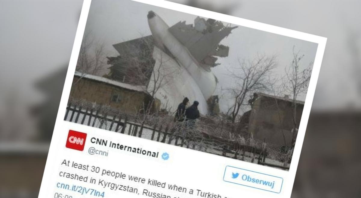 Katastrofa tureckiego samolotu w Kirgistanie: maszyna runęła na ziemię. Jest wiele ofiar