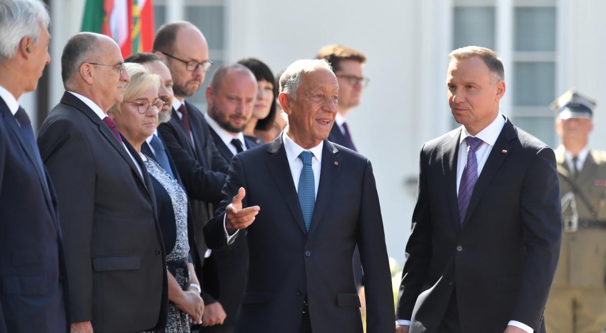 Spotkanie prezydentów Polski i Portugalii. Rozmowy o bezpieczeństwie i wzajemnej współpracy