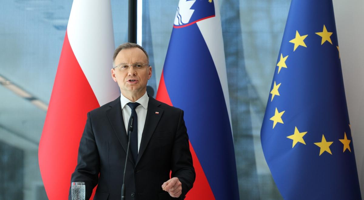Andrzej Duda w Słowenii. Prezydent apeluje o zwiększenie wydatków na obronność 