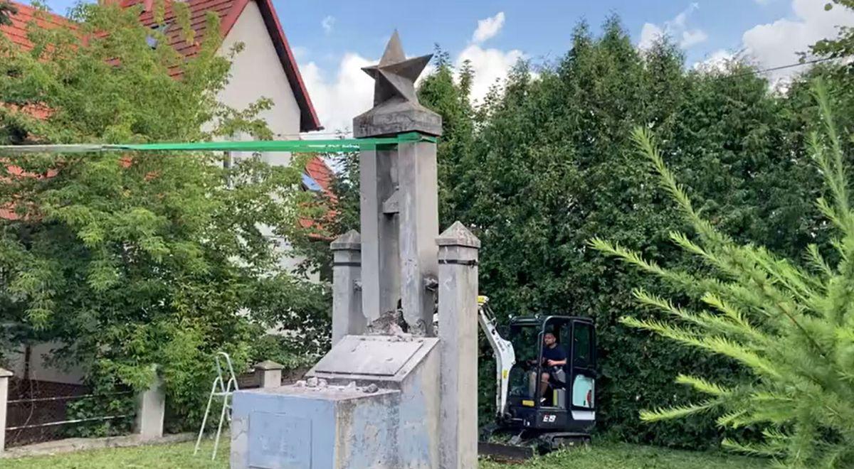 Kolejny sowiecki pomnik zlikwidowany. Dekomunizacja przestrzeni publicznej w Malborku