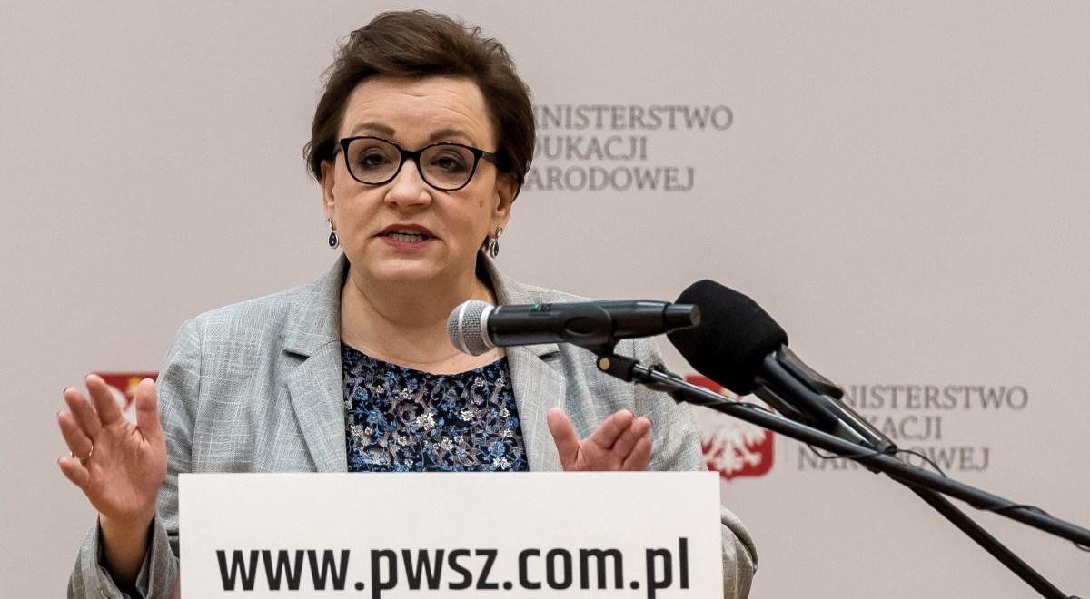 Anna Zalewska o wypowiedzi szefa ZNP ws. protestu nauczycieli: przekroczenie granicy nieprzekraczalnej